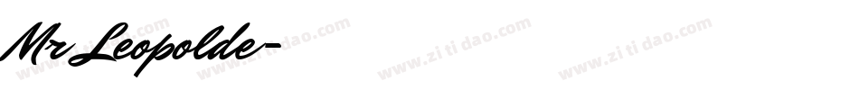 Mr Leopolde字体转换